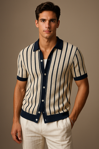 Kyn Loom Patchwork Polo Shirt