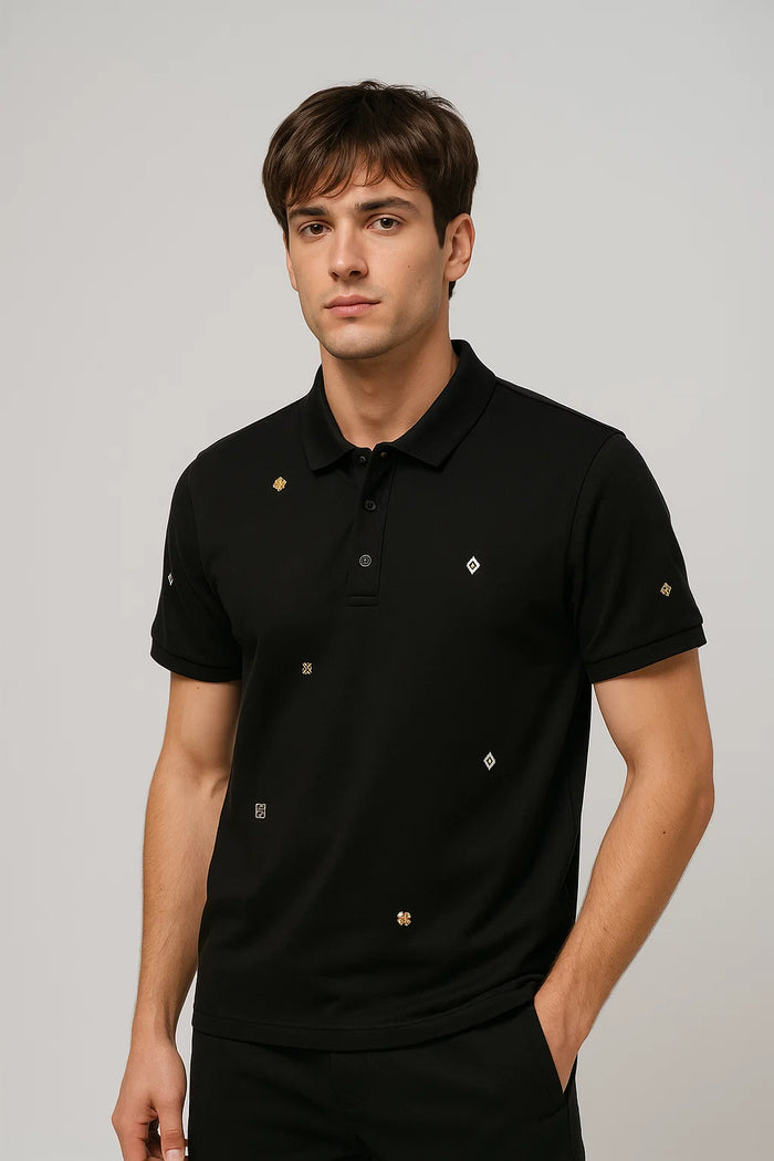 Kyn Loom Collar T Polo Shirt