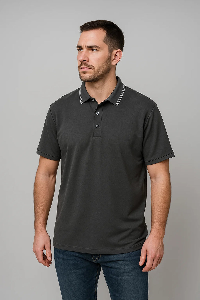 Kyn Loom Contrast Polo Shirt