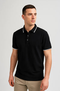 Kyn Loom Contrast Polo Shirt