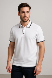 Kyn Loom Contrast Polo Shirt