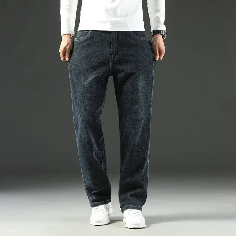 Kyn Loom Mid-Waist Stretch Straight Jeans