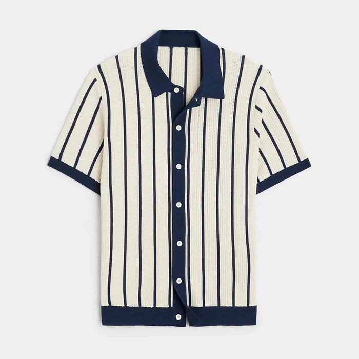Kyn Loom Patchwork Polo Shirt