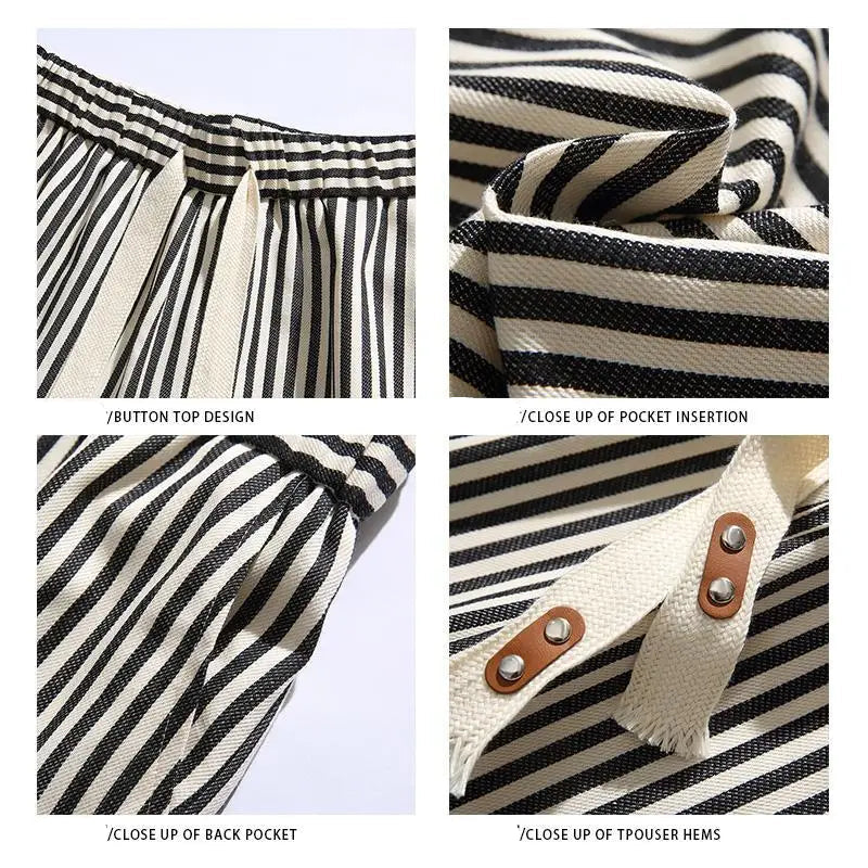 Kyn Loom Men’s Striped High-Waist Shorts