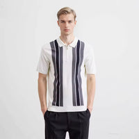 Kyn Loom Striped Polo Shirt