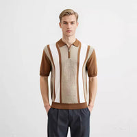 Kyn Loom Striped Polo Shirt