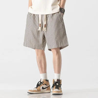 Kyn Loom Men’s Striped High-Waist Shorts
