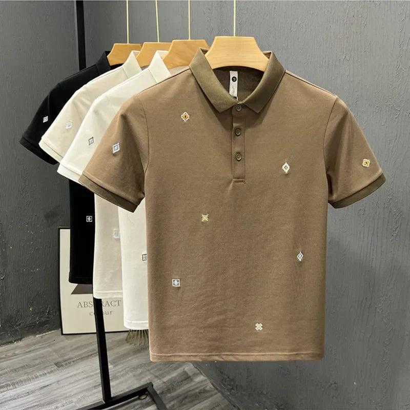 Kyn Loom Collar T Polo Shirt