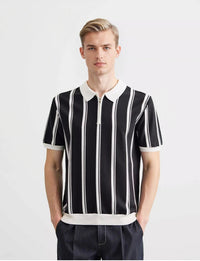 Kyn Loom Striped Polo Shirt