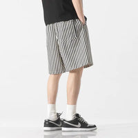 Kyn Loom Men’s Striped High-Waist Shorts