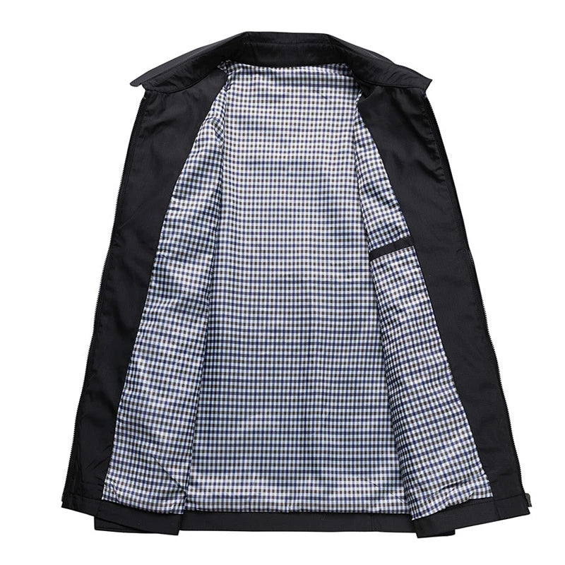 Kyn Loom Spring Lapel Windbreaker Jacket