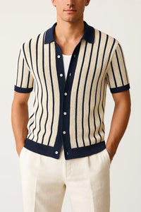 Kyn Loom Patchwork Polo Shirt