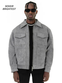 Kyn Loom OverDrip Suede Jacket - Kyn Loom