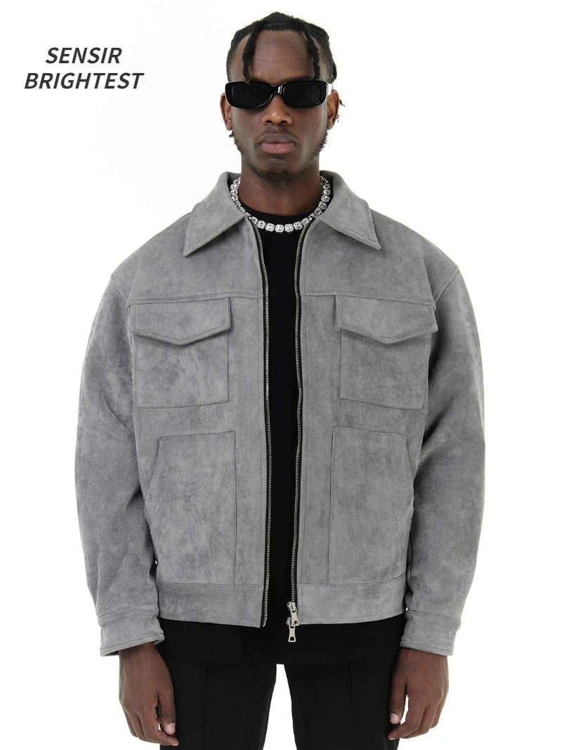 Kyn Loom OverDrip Suede Jacket - Kyn Loom