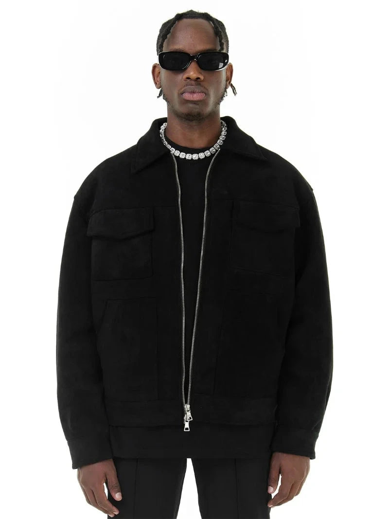 Kyn Loom OverDrip Suede Jacket - Kyn Loom