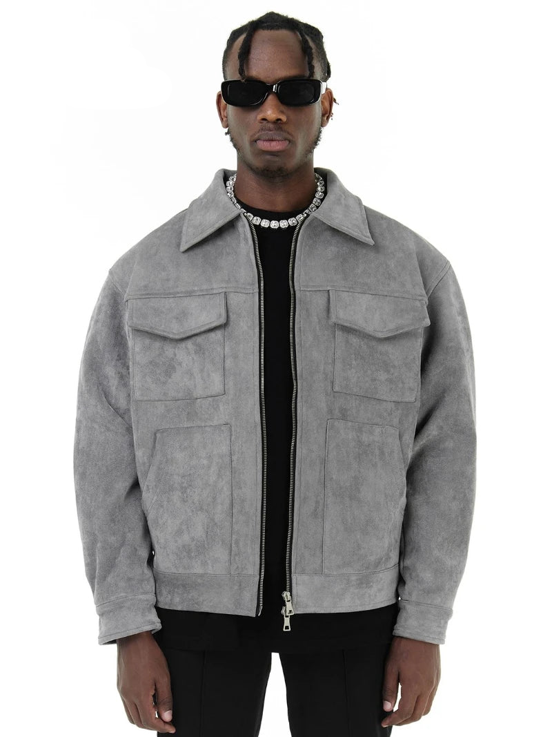 Kyn Loom OverDrip Suede Jacket - Kyn Loom
